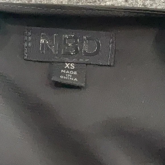 NBD Embellished Strap Drape Neck Cami, BlacK, XS, EUC - Picture 4 of 5